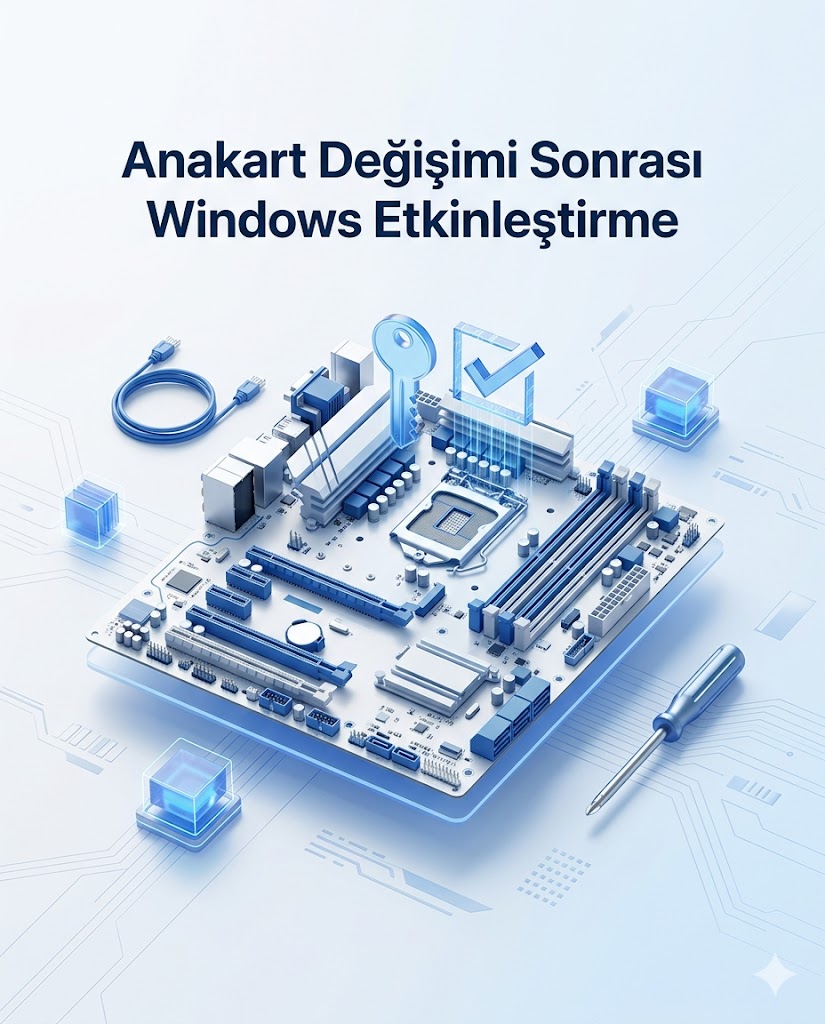 Anakart Değişimi Sonrası Windows Etkinleştirme Mersin